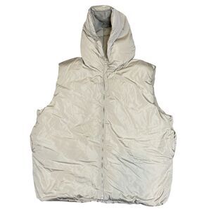 Urban Outfitters BGD Recycled Cocoon Puffer Cabincore Vest in Taupe Men's Sz XXL